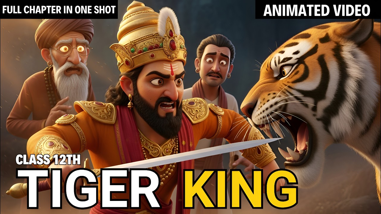 The Tiger King class 12 in hindi | The tiger king Animated Video class 12 #Tigerkingclass12