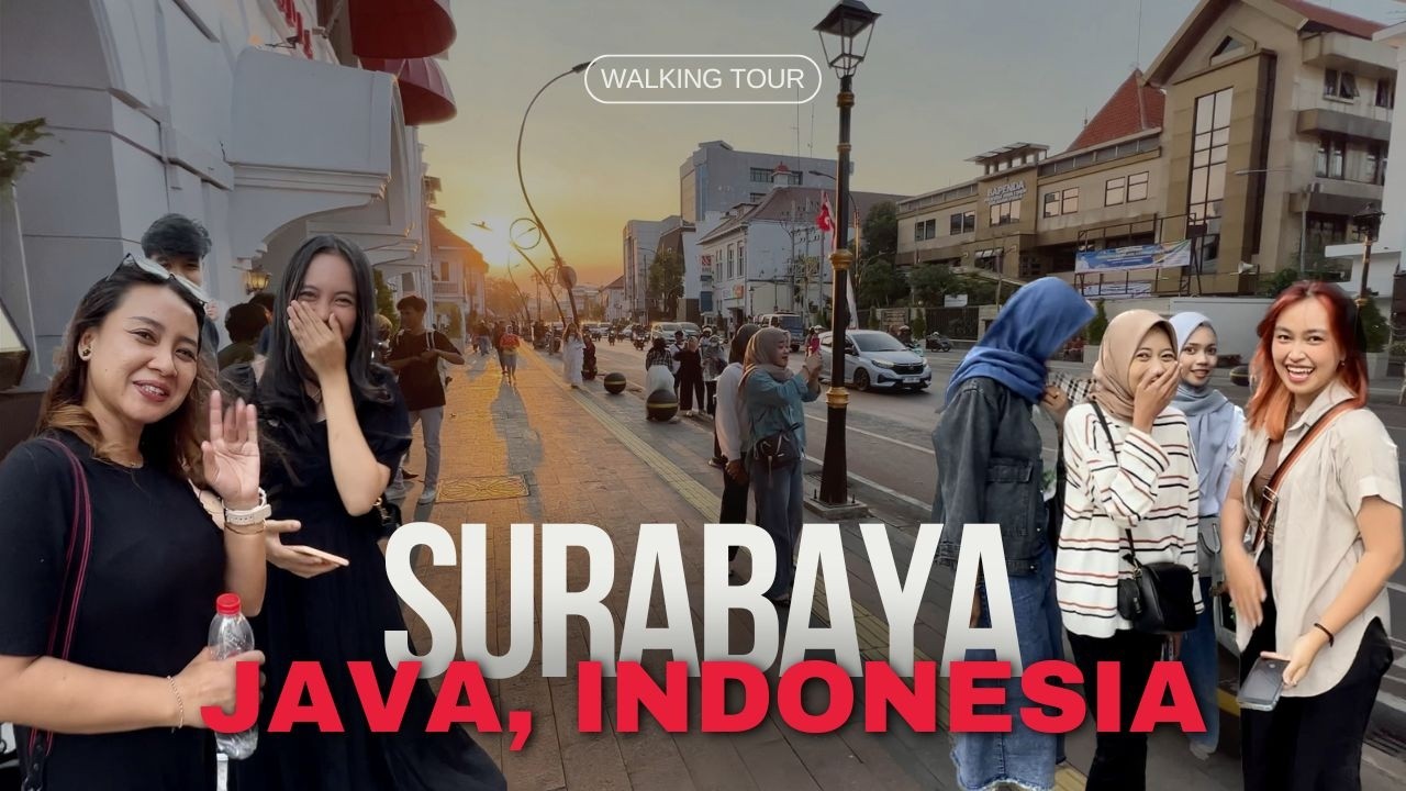 Explore SURABAYA City 🇮🇩 East Java Indonesia | Old town Walking Tour