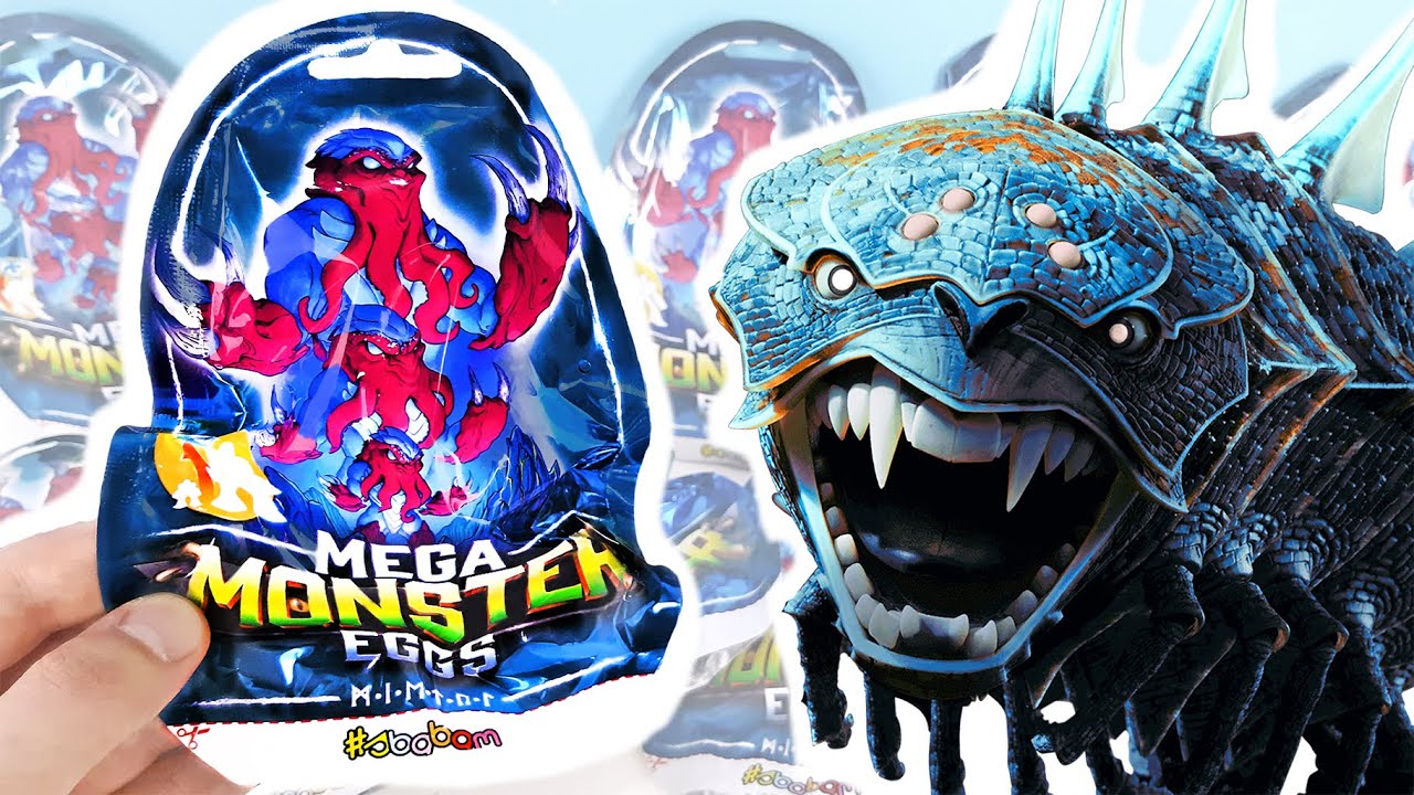 ЯЙЦА МОНСТРОВ в сюрпризах MEGA MONSTER EGGS от СБАБАМ 2024! Новая коллекция ИГРУШКИ-МОНСТРЫ