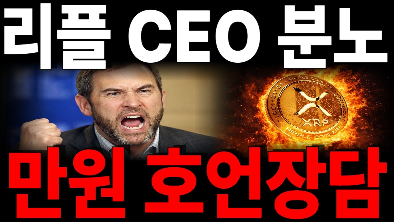 [리플코인 전망] CEO 결국 분노, 이더리움 제치고 만원 만들것 호언장담 #리플