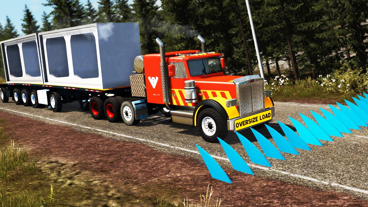 Cars vs Spikes #10 | BeamNG.DRIVE