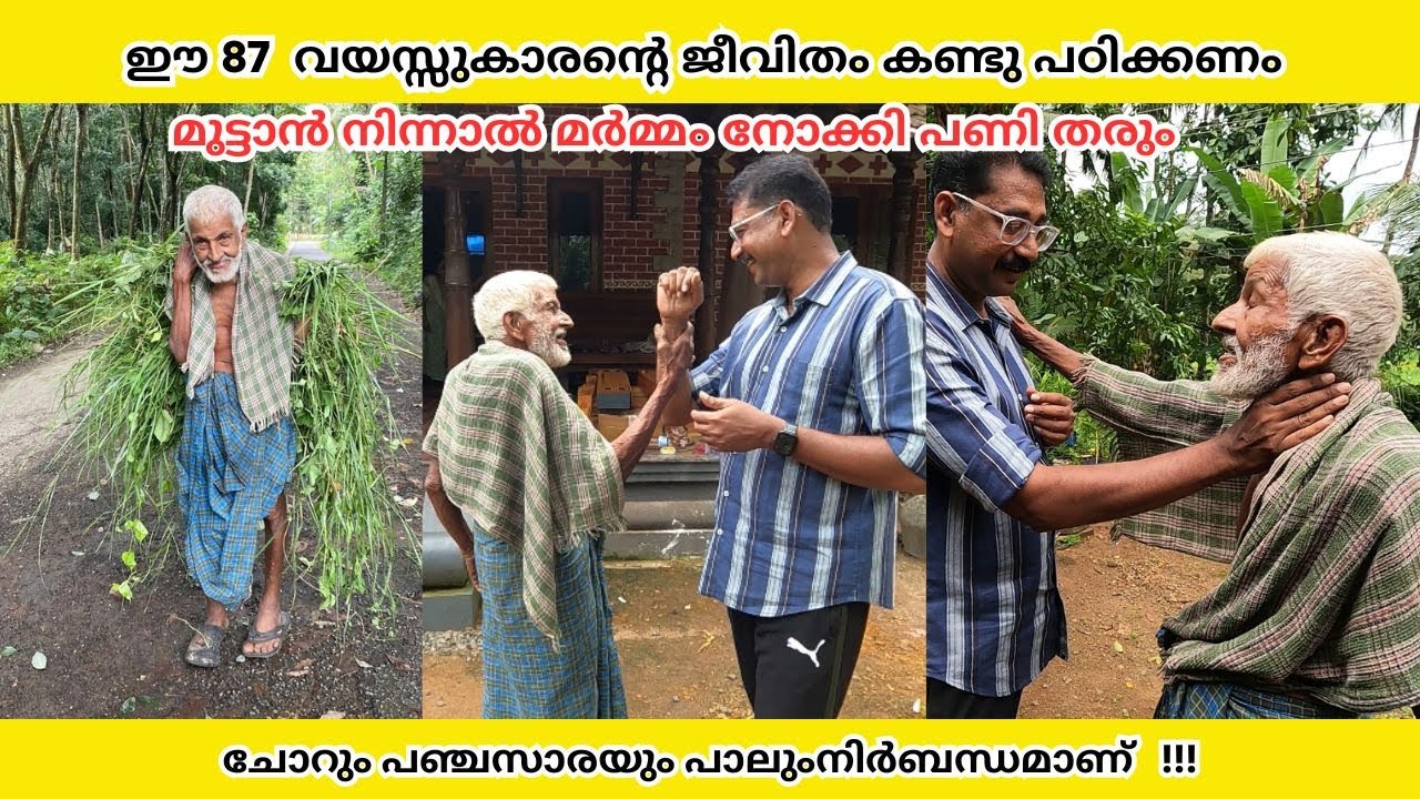 87 വയസുകാരൻ കഴിക്കുന്നത് ചോറും പഞ്ചസാരയും കുടിക്കുന്നത് 2 ലിറ്റർ പാൽ,സകലകലാ വല്ലഭനാണ് |Shyju Vlogger