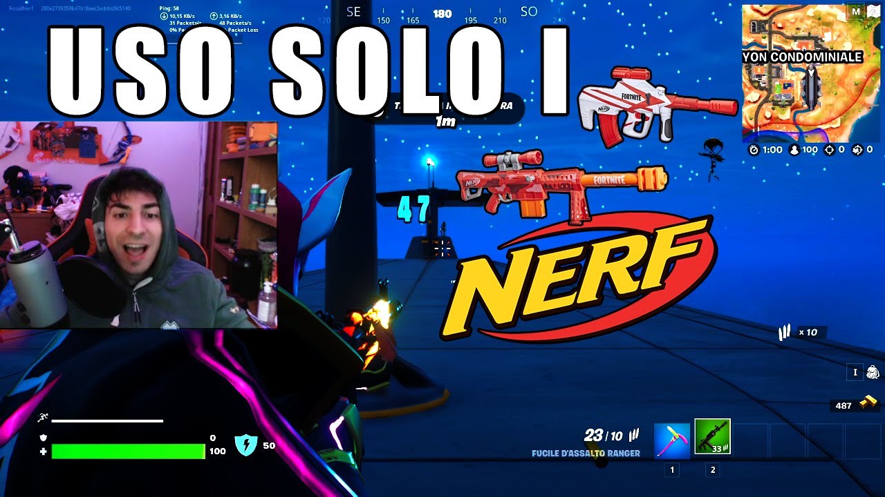GIOCO A FORTNITE CON I NERF