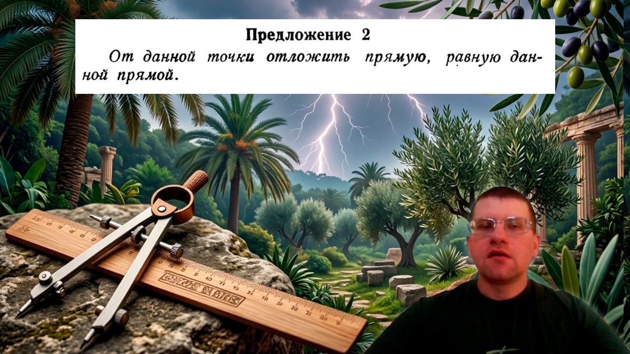 Схлопывающийся циркуль: как отложить равный отрезок от любой точки?