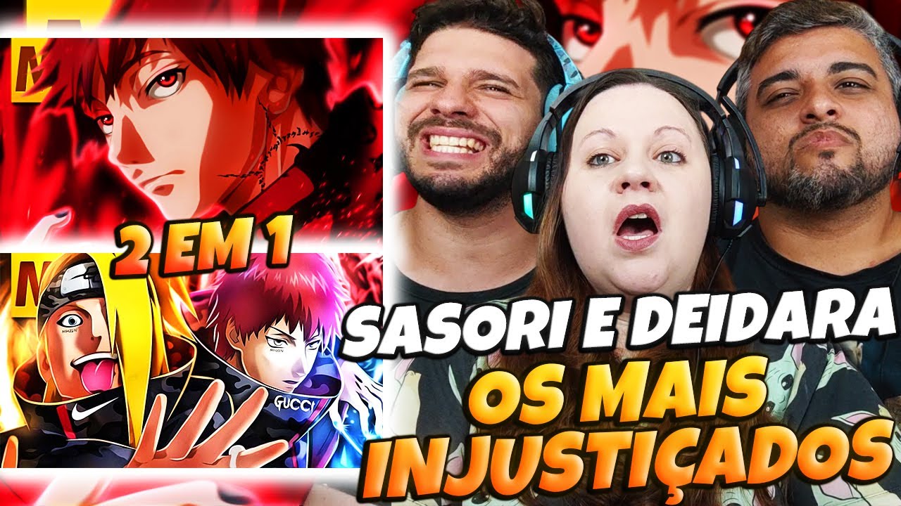2 EM 1 DO TIPO SASORI 🦂 E DEIDARA 💥 (Naruto) | MHRAP | FAMILY REACTS