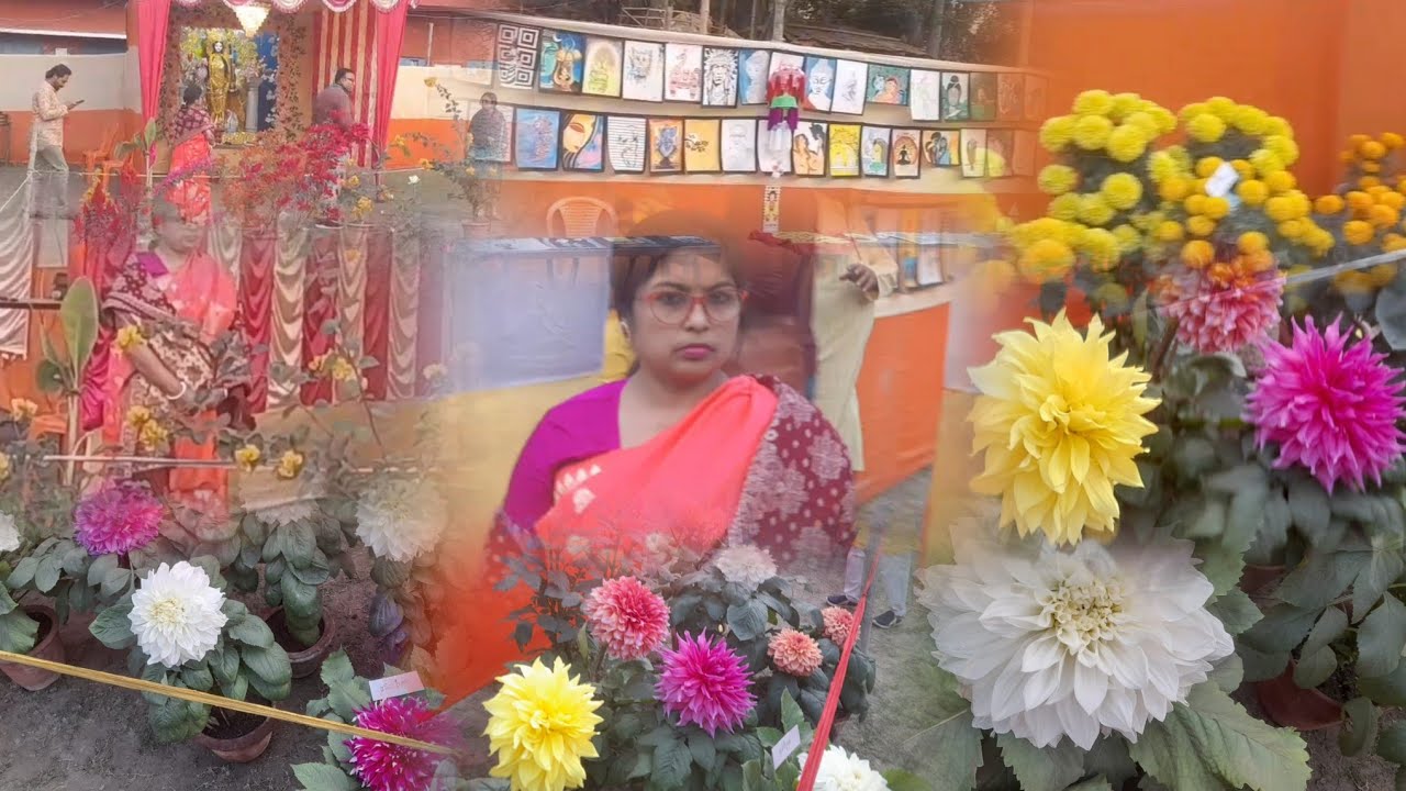 সরস্বতী পূজোর দিন exibition -এ চলে গেলাম ।💃💃💃