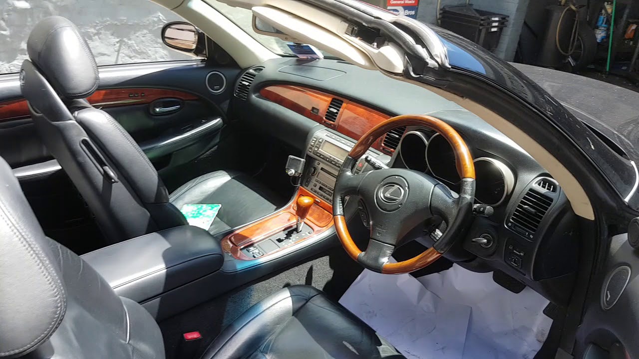 Lexus SC 430 convertible roof maintenance guide resuspension click rear drive shaft Lexus quality