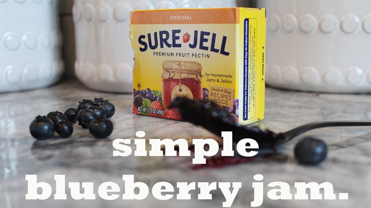 Making Jam with Sure Jell (First Time Making Blueberry Jam)