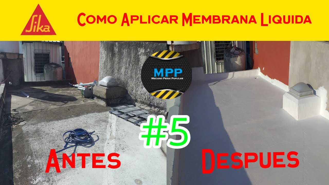 Como pintar con membrana en pasta segunda mano (liquida) #5 - Mecanopedia Popular