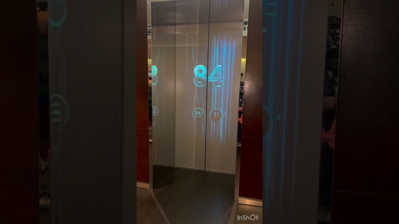 world's fastest elevator burj khalifa 124 floors in 60 seconds