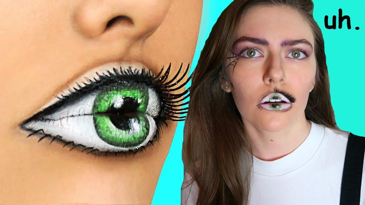 I Tried Following A Troom Troom Halloween Makeup Tutorial