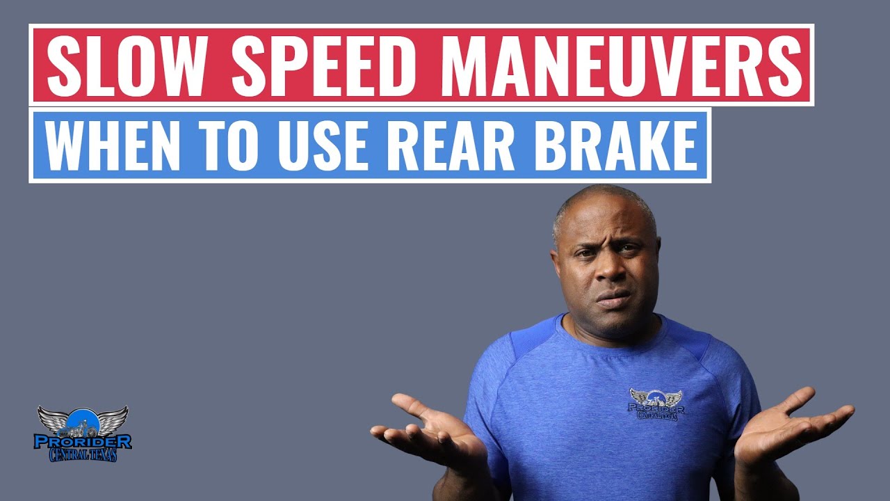 Motorcycle Slow Speed Turns / When To Use The Rear Brake