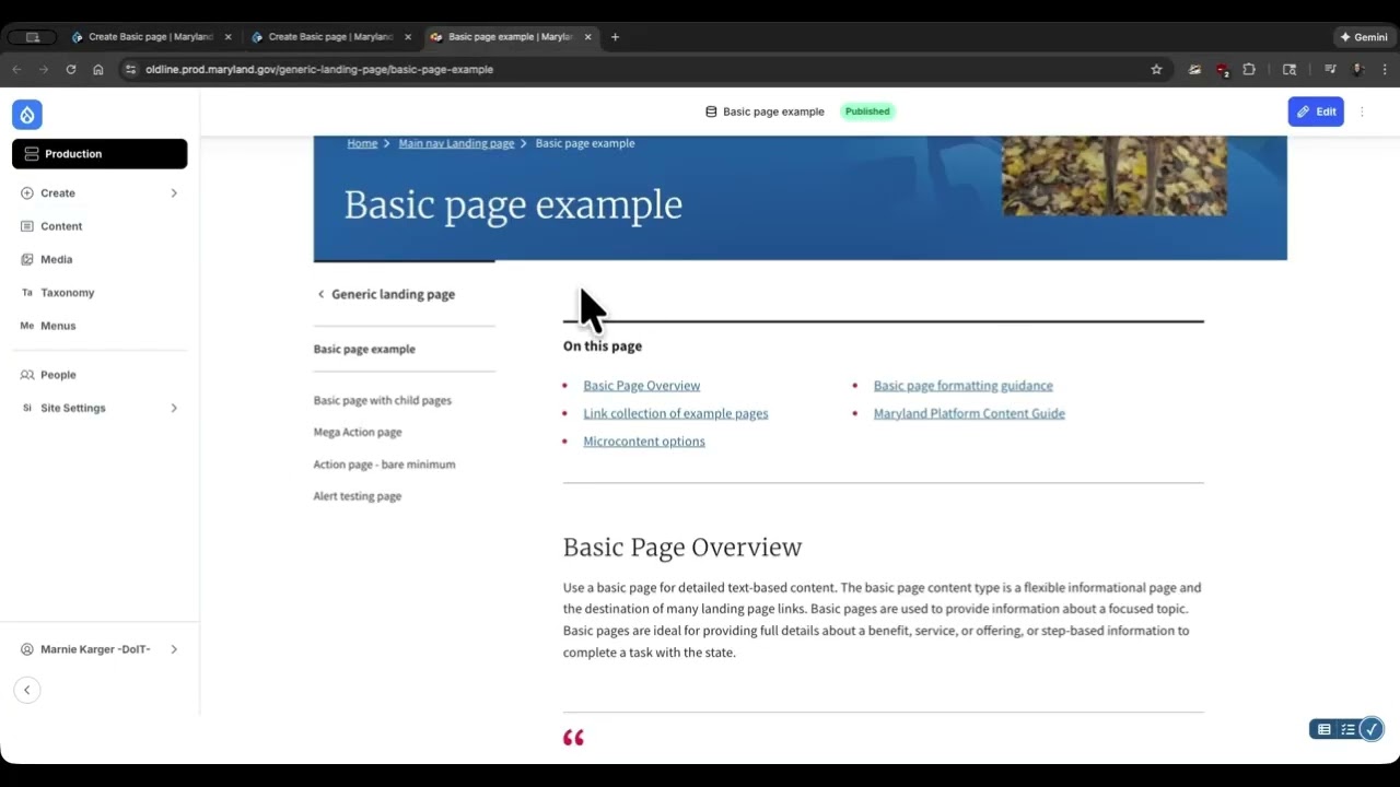 How to Create a Basic Page