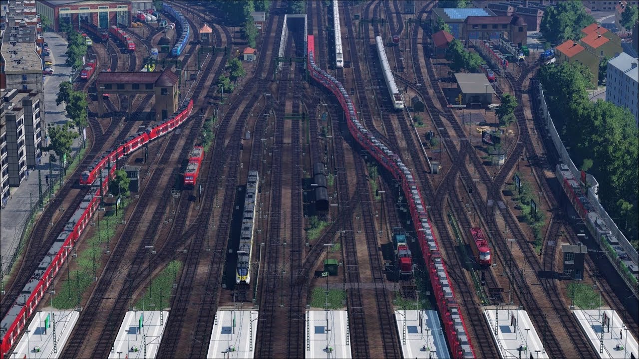 Transport Fever [Timelapse Gameplay] Gleisvorfeld