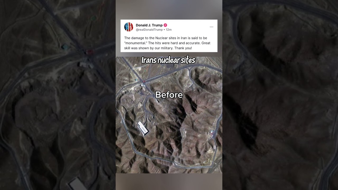 Satellite images reveal what Iran&rsquo;s nuclear sites look like before and after the US bombed them