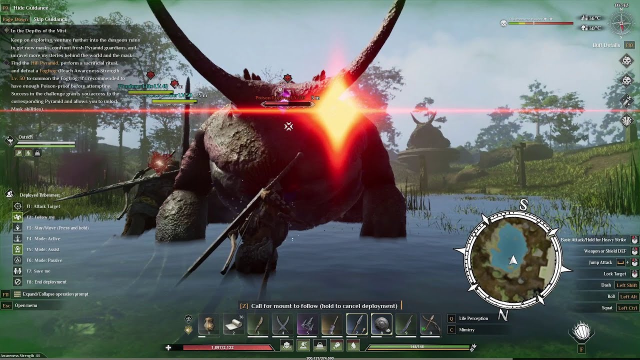 Soulmask Early Access Gameplay Part 96 - Fogfrog Boss Fight
