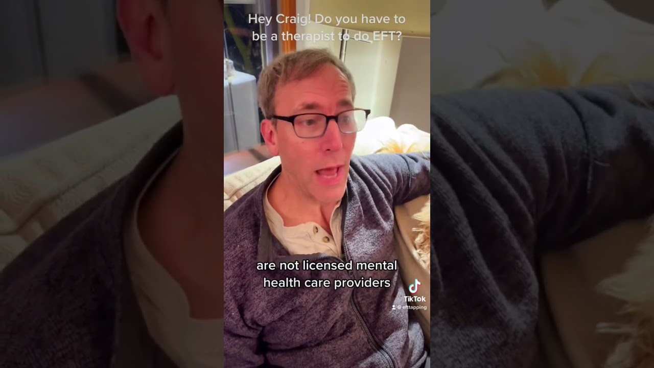 Only therapists do EFT? 