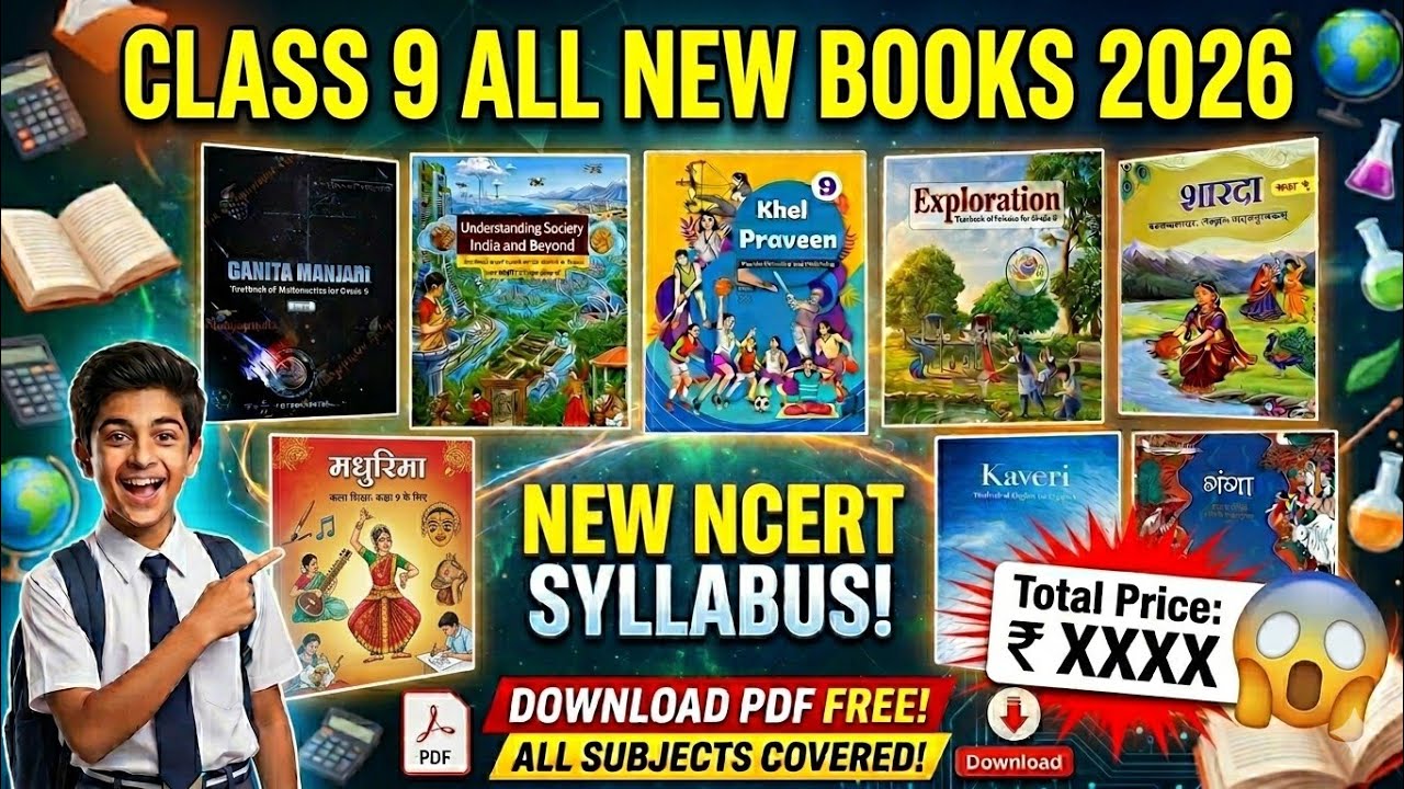 Class 9 All New Books 2026 🔥| With Price |