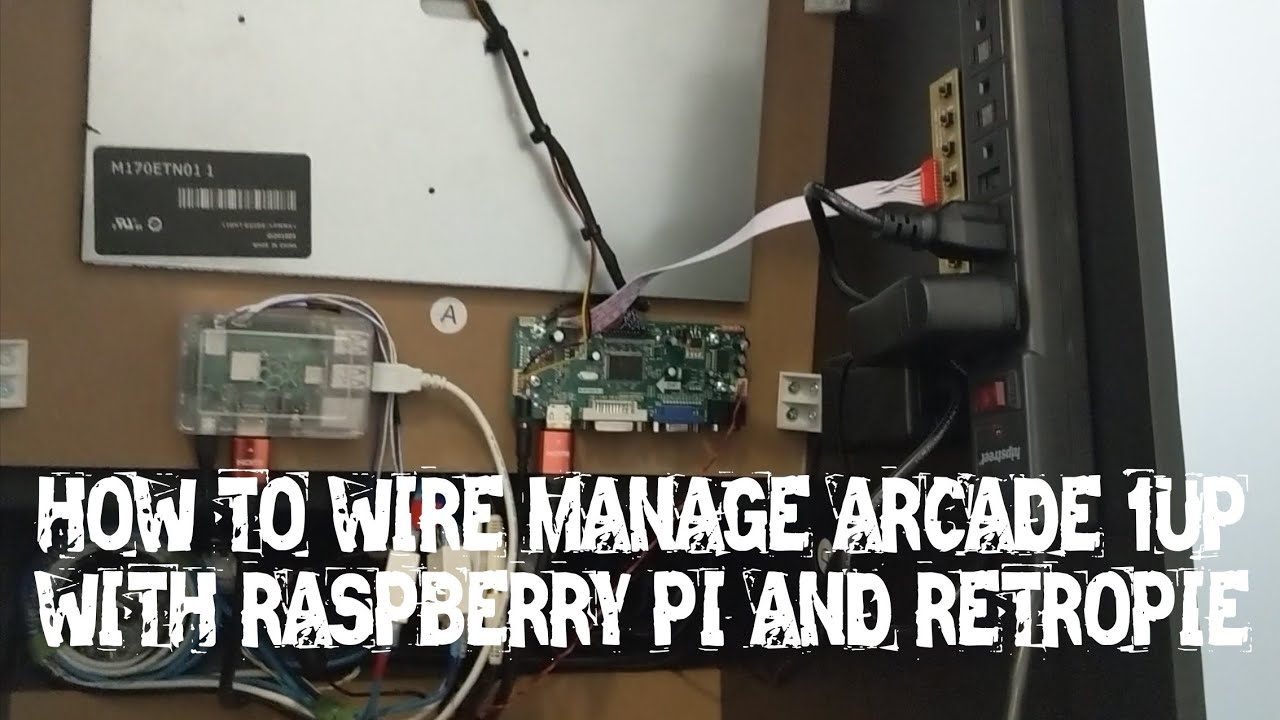 HOW TO WIRE MANAGE ARCADE 1UP CABINET WITH RASPBERRY PI AND RETROPIE