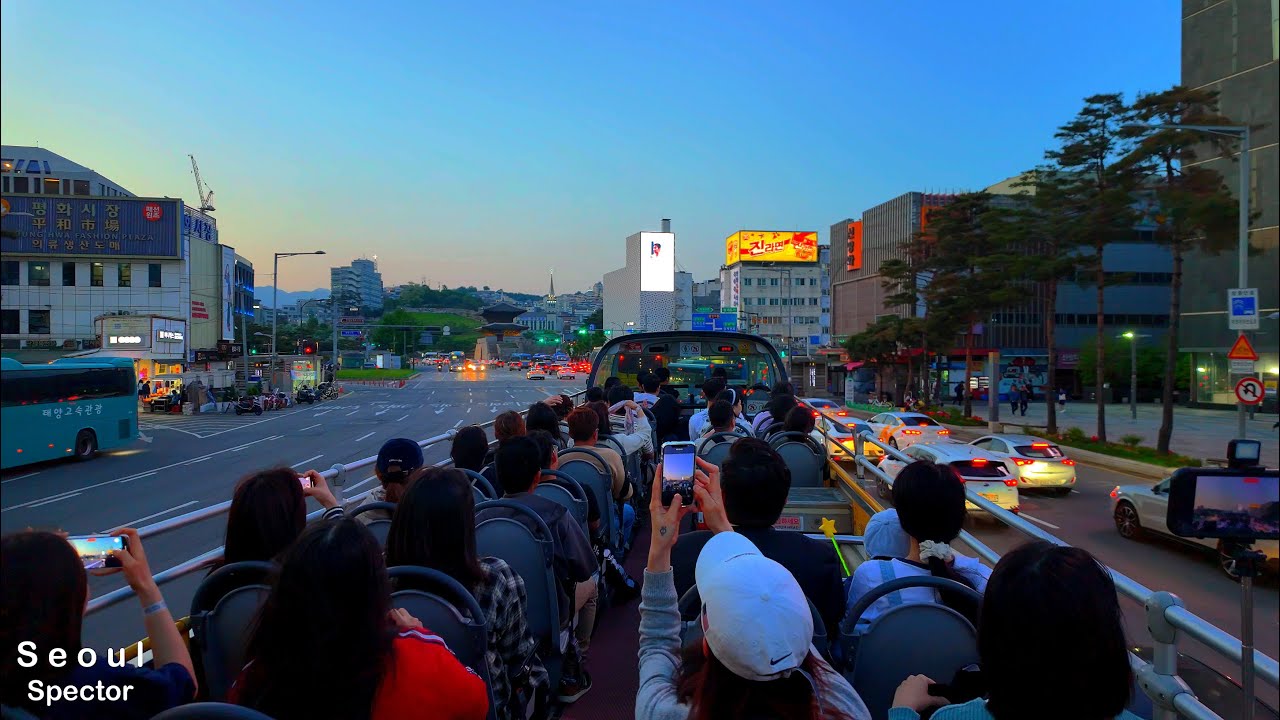 서울 시티투어 버스로 즐기는 서울 야경여행, Enjoy a Seoul city tour by bus | 4K Seoul