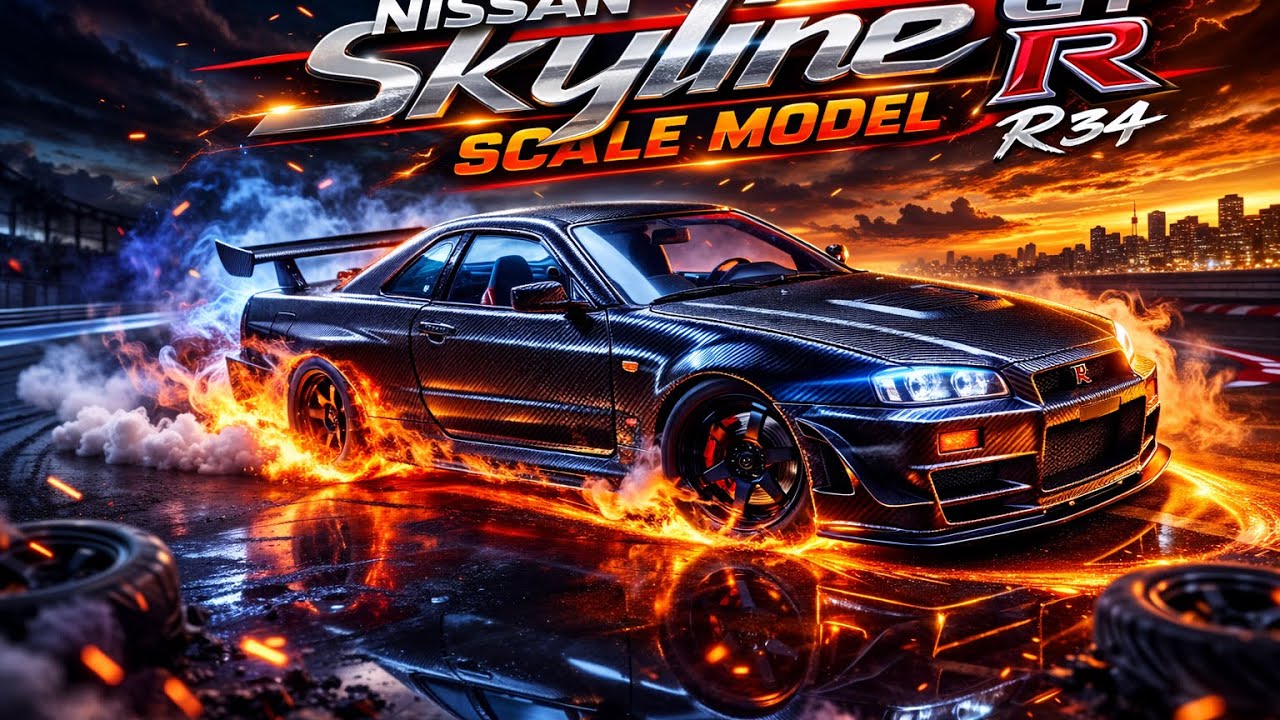 Nissan skyline GTR 1:24 diecast car detailed video | Nissan diecast car 
