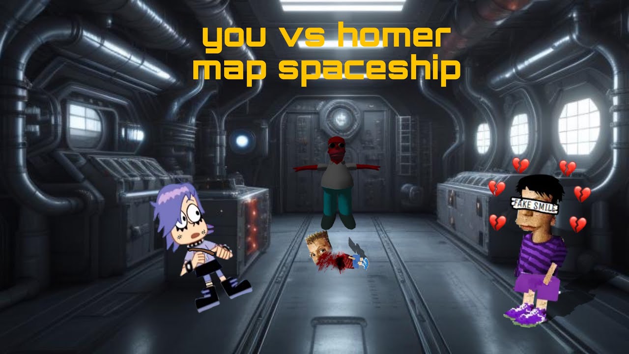 you vs homer: spaceship map