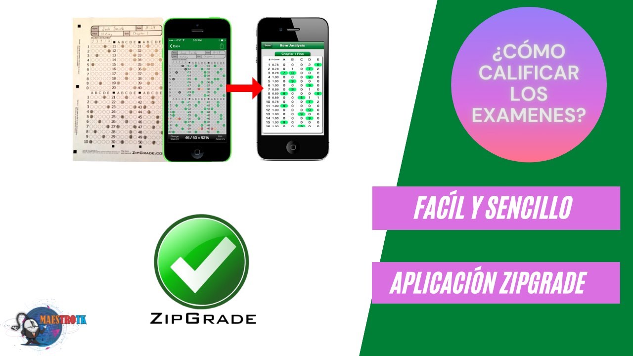 APLICACIÓN PARA CALIFICAR EXAMENES 👉👉ZIPGRADE👈👈 #docentes #quizz #maestro