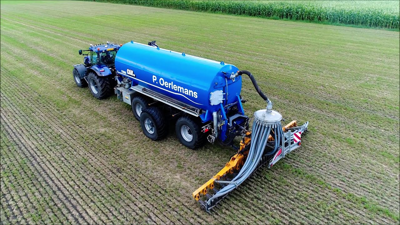 Grasland bemesten | Injecting slurry | Gülle ausbringen | Peecon | New Holland | Mestseizoen | DJI