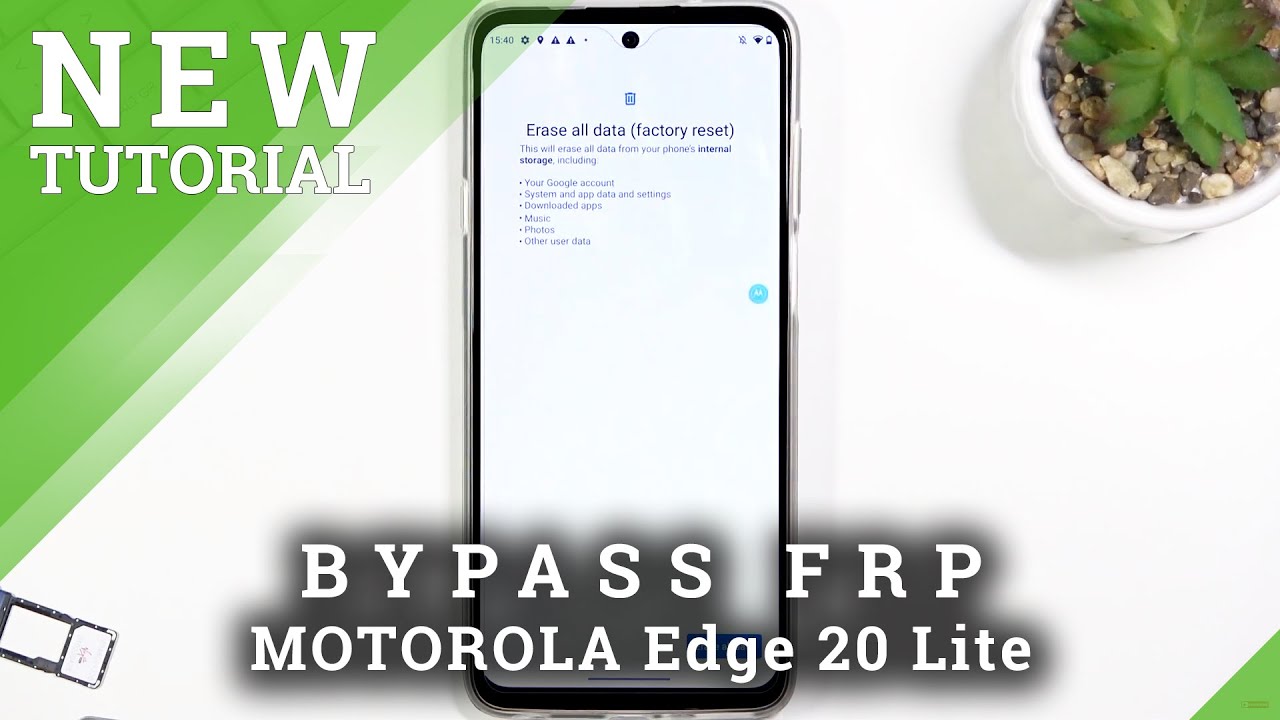 How to Bypass Google Verification on MOTOROLA Edge 20 Lite - Unlock FRP  / Remove Google Lock