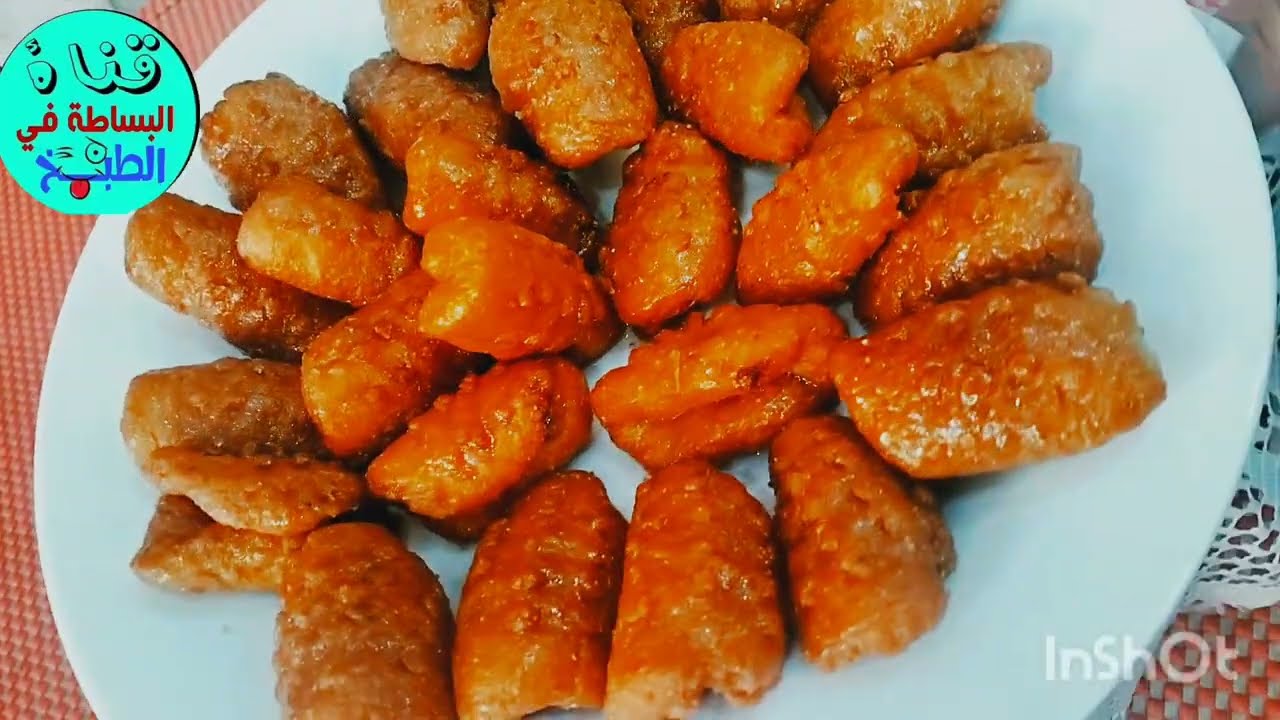 #طريقة بلح الشام بمكونات  سهلة وبسيطة  مقرمش وذايب  بدون بيض ولا حليب 