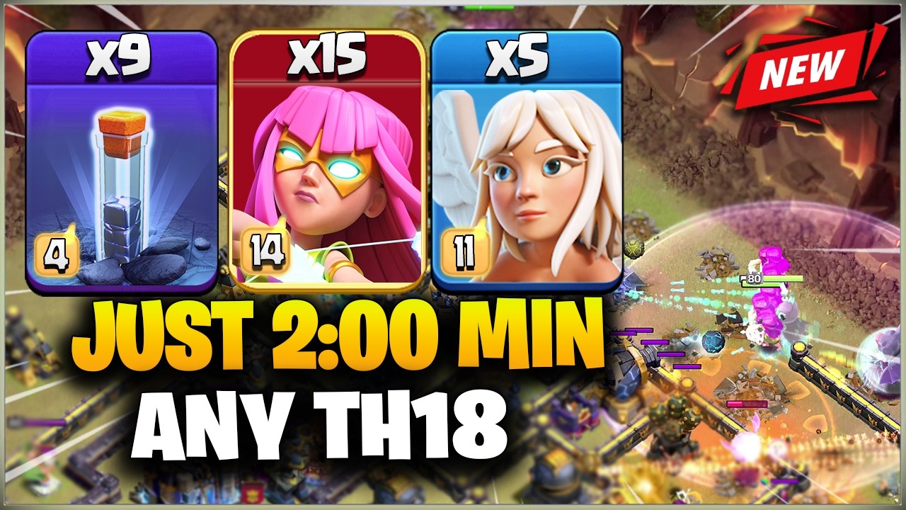 TH18 Super Archer Attack With Totem Spell !! Best TH18 Attack Strategy (Clash of Clans )