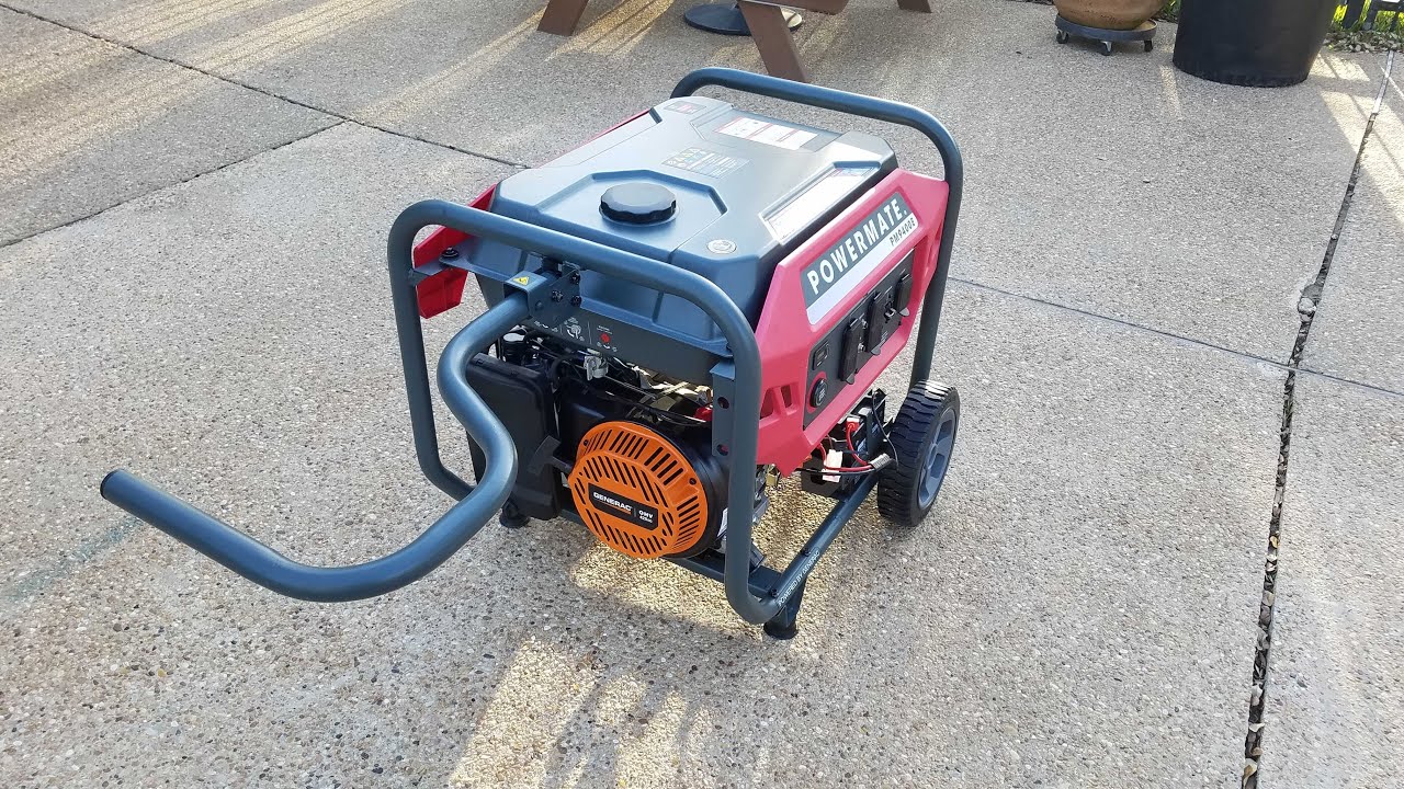 Powermate PM9400E 7500 Running Watt Electric-Start Gasoline Powered Portable Generator, 50 ST/CSA