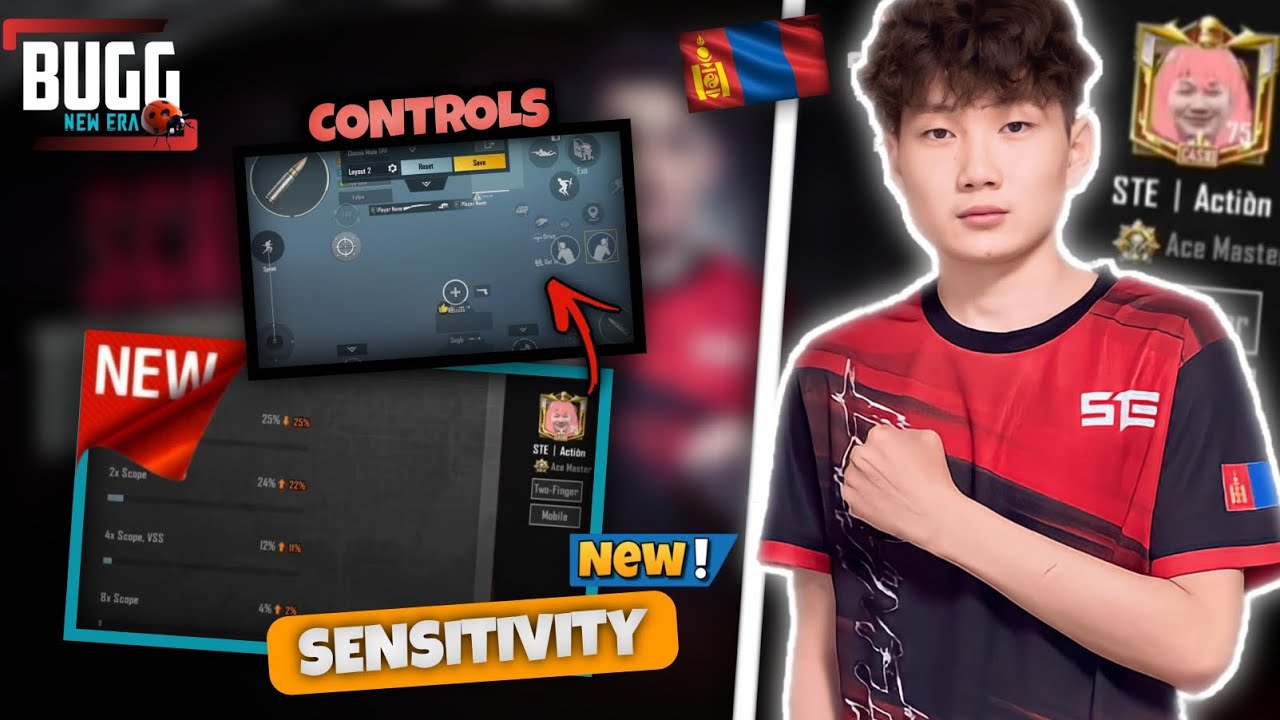 2023 New Ste Action Best Sensitivity + Settings | 5 Finger Claw | Pubg Mobile
