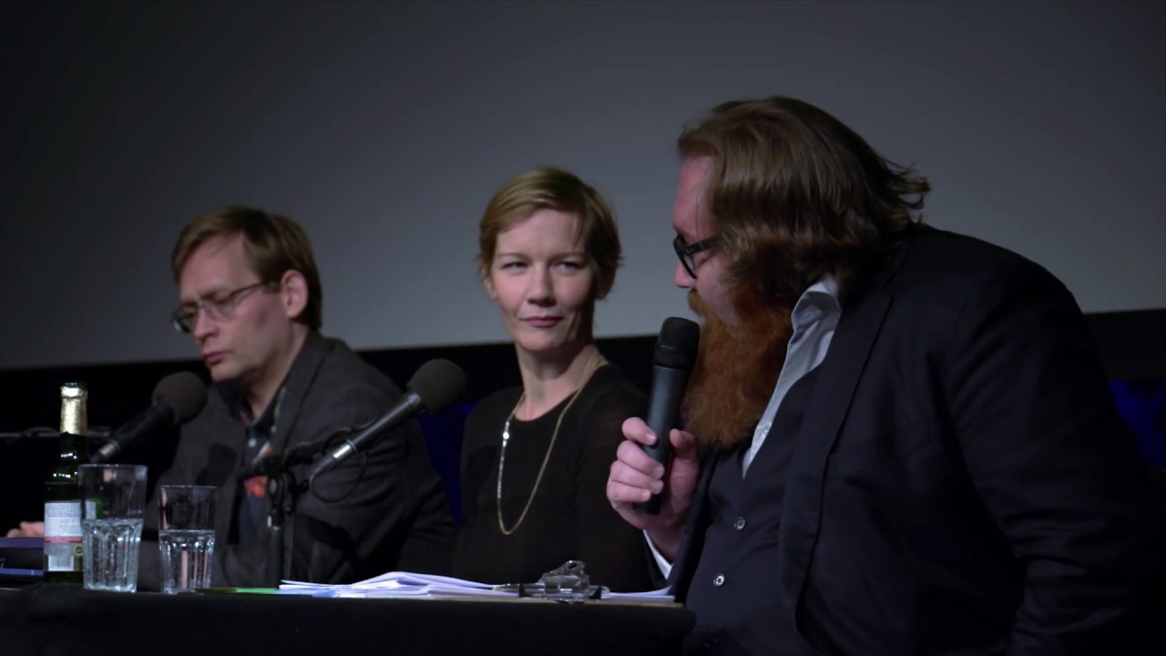 Irdische Lesung in der Schaubühne Nov 2018 mit Sandra Hüller, Clemens Meyer und Claudius Nießen