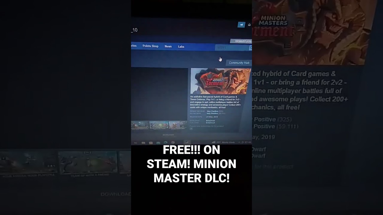 #shorts FREE!!! ON STEAM! MINION MASTER TORMENTED DLC!