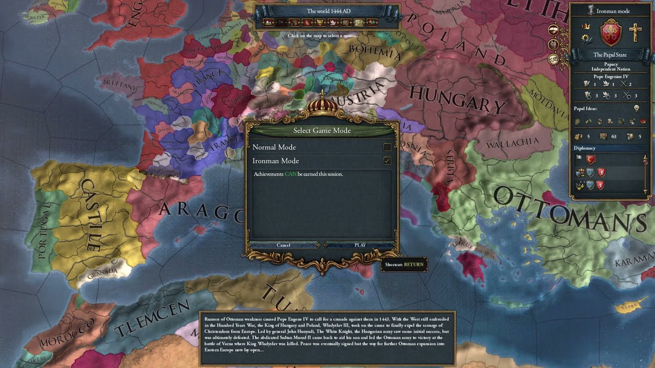 [EU4 Meme] Trying to play as the Papal state