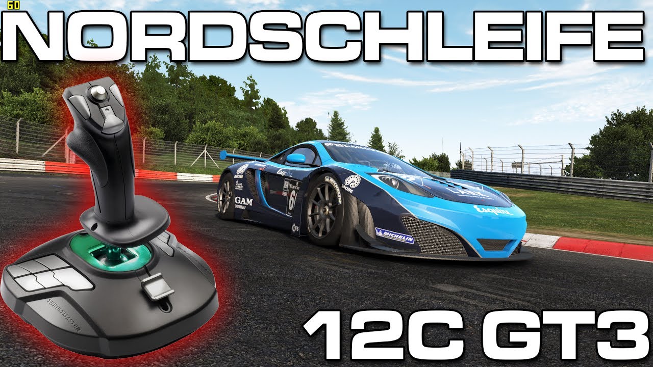 Project CARS with Joystick | McLaren 12C GT3 | 2 Laps Nordschleife