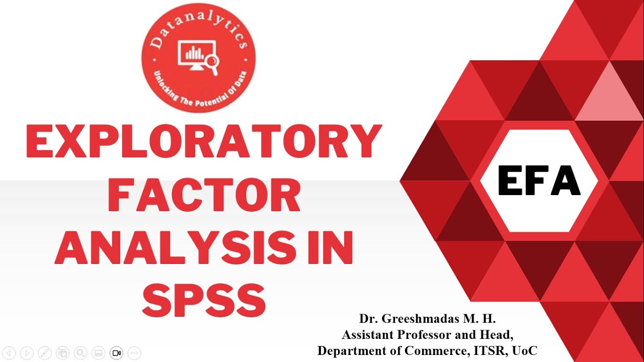 Exploratory Factor Analysis (EFA) in SPSS - Explanation and Interpretation ||SPSS || Analysis || EFA