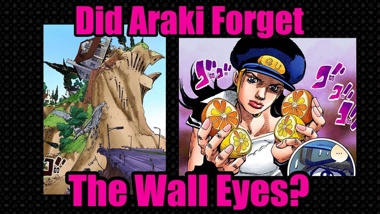 Did Araki Forget The Wall Eyes?