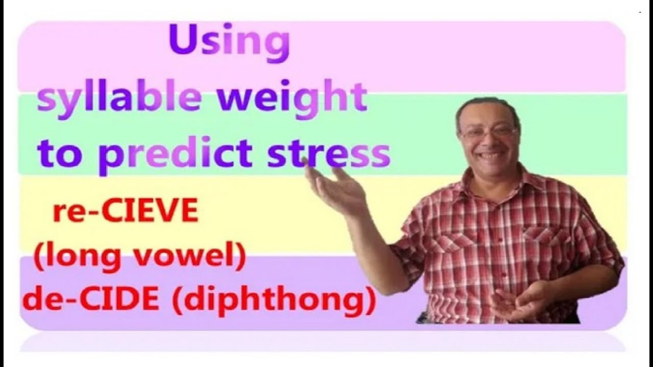 Using syllable weight to predict stress | Strong and Weak syllables | Heavy and light Syllables.