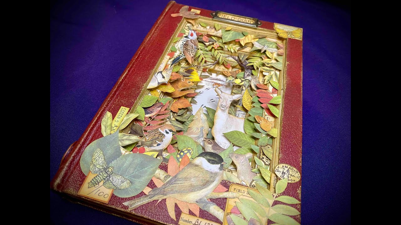 Altered Book Tutorial - Nature Tunnel Book