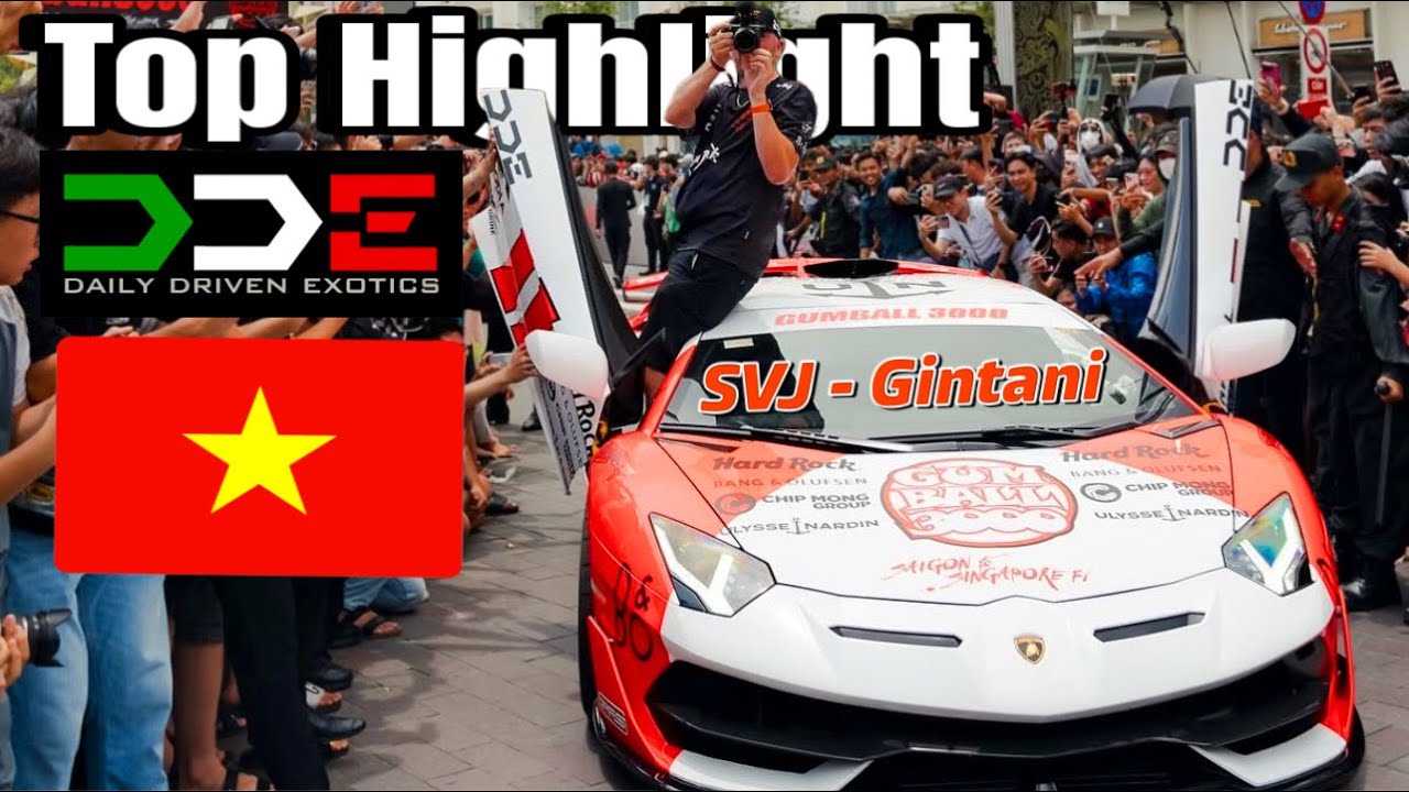 Gumball 3000 | Top Những Pha Bùng Nổ cùng Siêu Xe Lamborghini Aventador SVJ của DDE