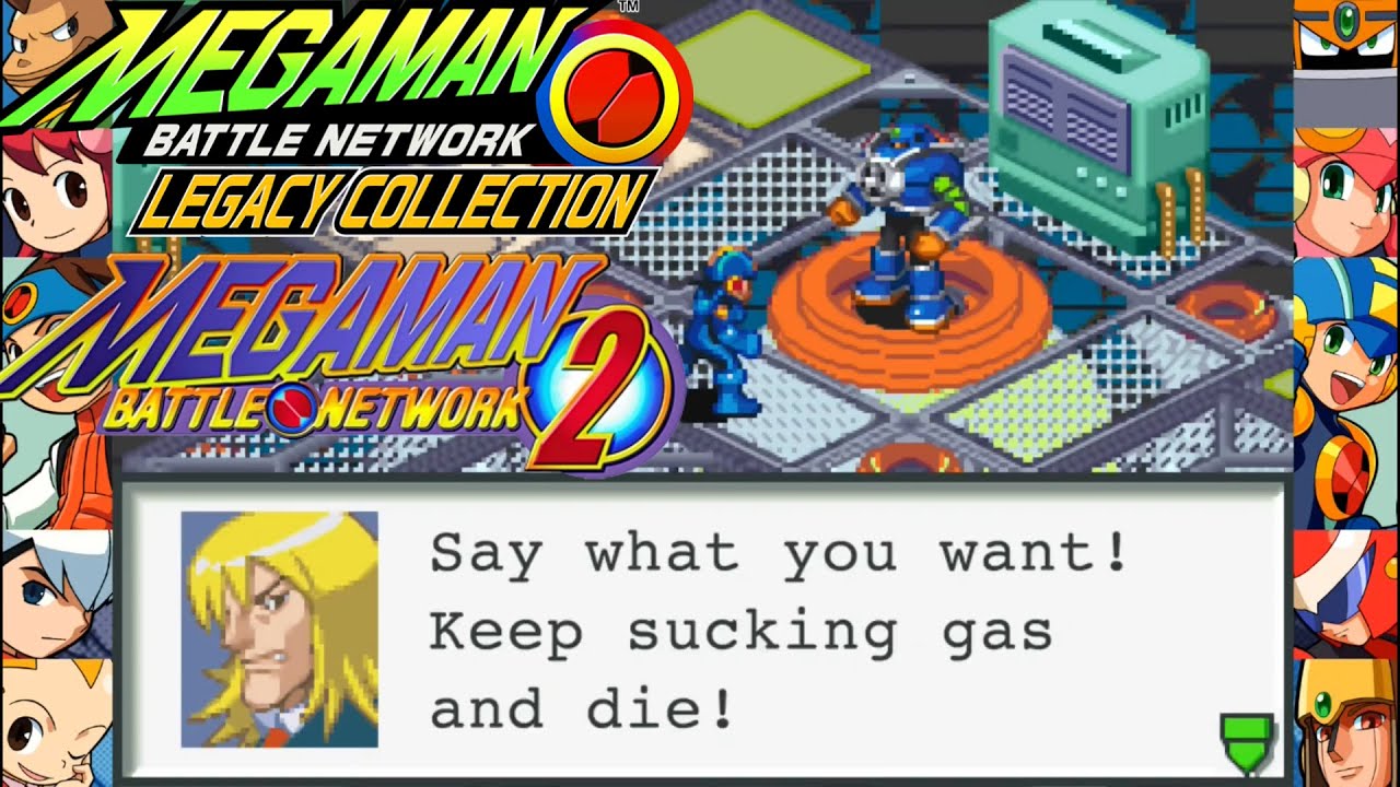 Mega Man Battle Network 2 Legacy Collection Walkthrough Part 2 : Gas Computer and AirMan