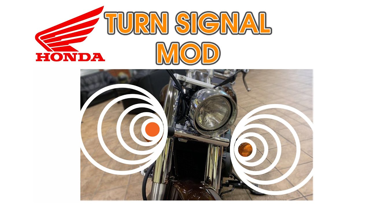 Honda Turn Signal Modification for CyronMotor Torch, Honda Shadow Fury Phantom White Halo