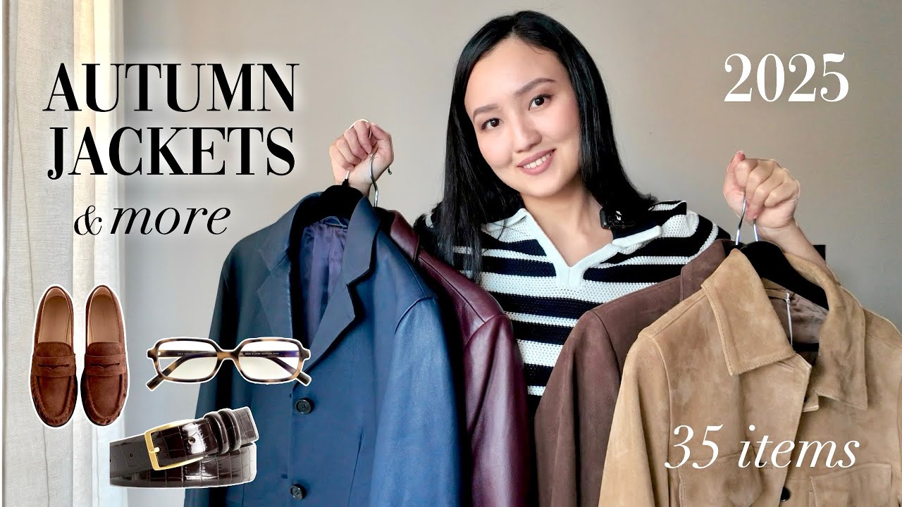 FALL TRY-ON 2025 || leather & suede jackets || COS, ARKET, &OtherStories