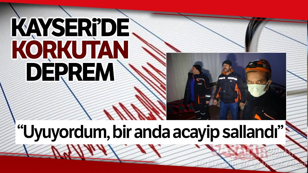 Kayseri Sarıoğlan'da Deprem, Evler Hasar Gördü