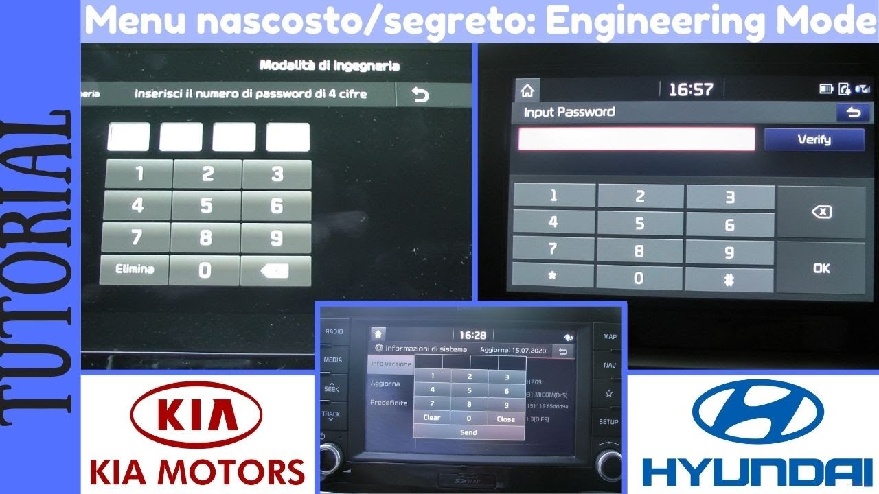 TUTORIAL - Come entrare nei menu nascosti sulle auto: Kia Niro, Rio, Picanto e non solo...