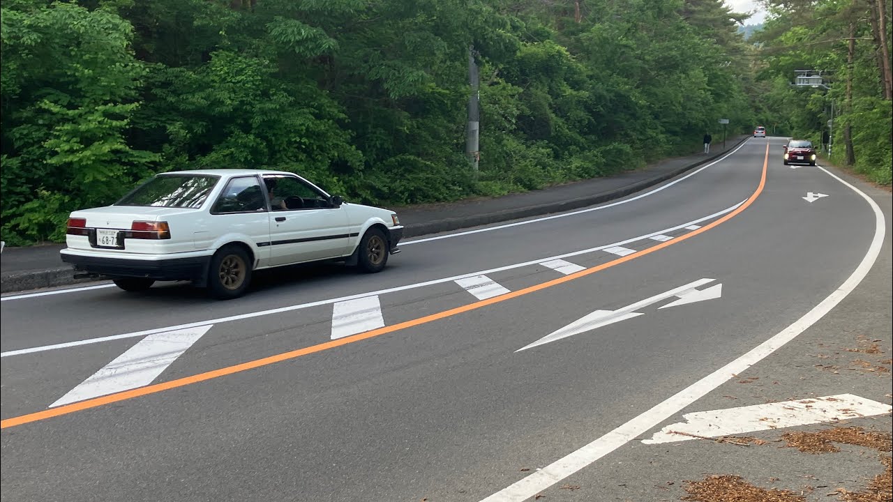 ￼4-AGフェスティバル2025退場シーン一部撮影　大人気名車　AE86 トレノ、AW11 MR-2 .カローラレビンなど　奏でるエンジンサウンドマフラーサウンドあり‼️
