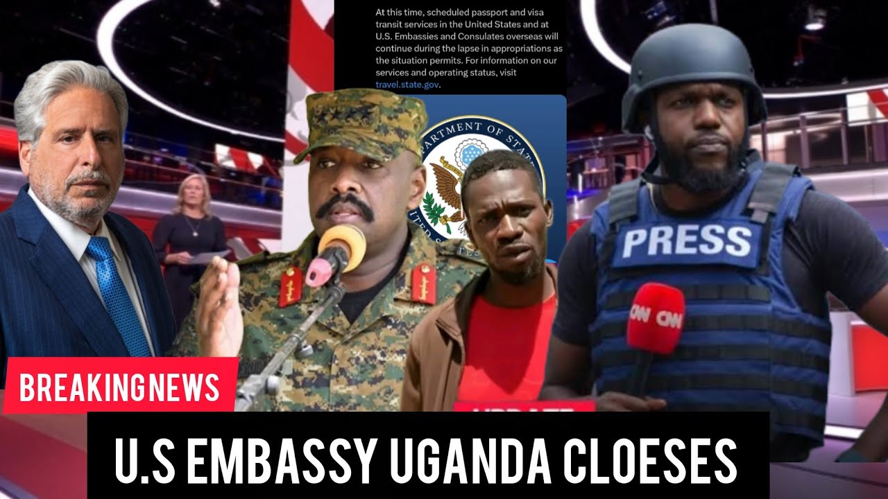 Breaking News!! U.S Embassy Ug eyanukudde Gen Muhoozi I Larry Madowo kyakozi neera lya Bobiwine 
