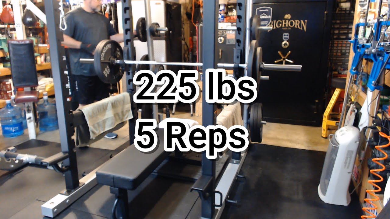 3-12-2025 Barbell Standard, Olympic Bar and Plates, Chest Day, Bench Press 225 for 5 Reps